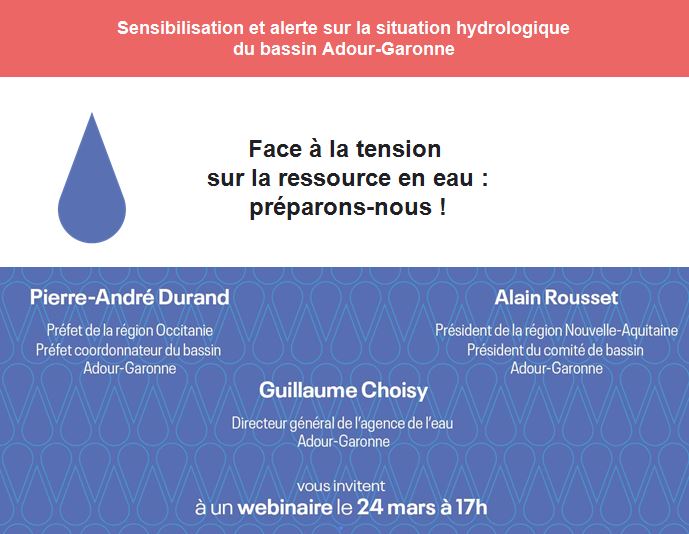 webinaire Situation hydrologique du bassin