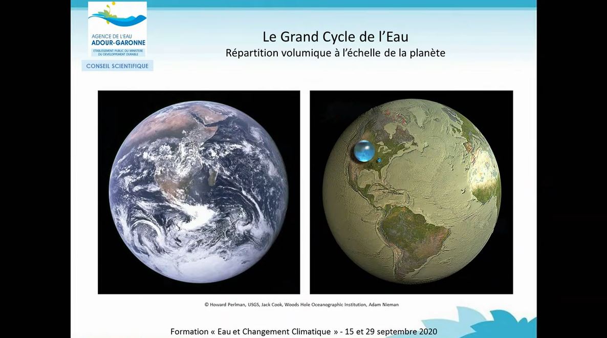 Afficher la vidéo Formation Eau et Changement Climatique Partie 1 - 15/09/2020