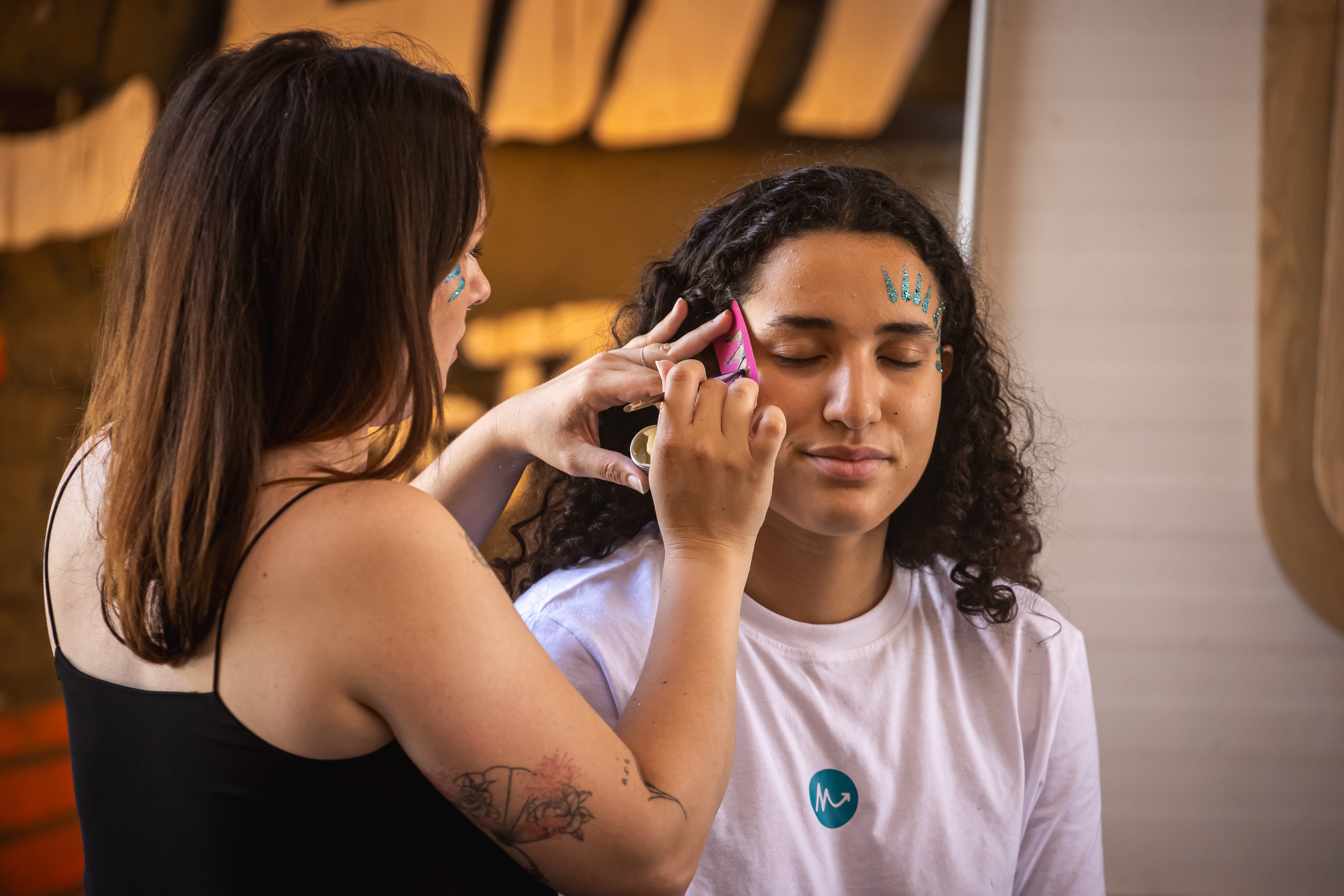 Maquillage éco responsable sur le stand de Si Si La Paillette